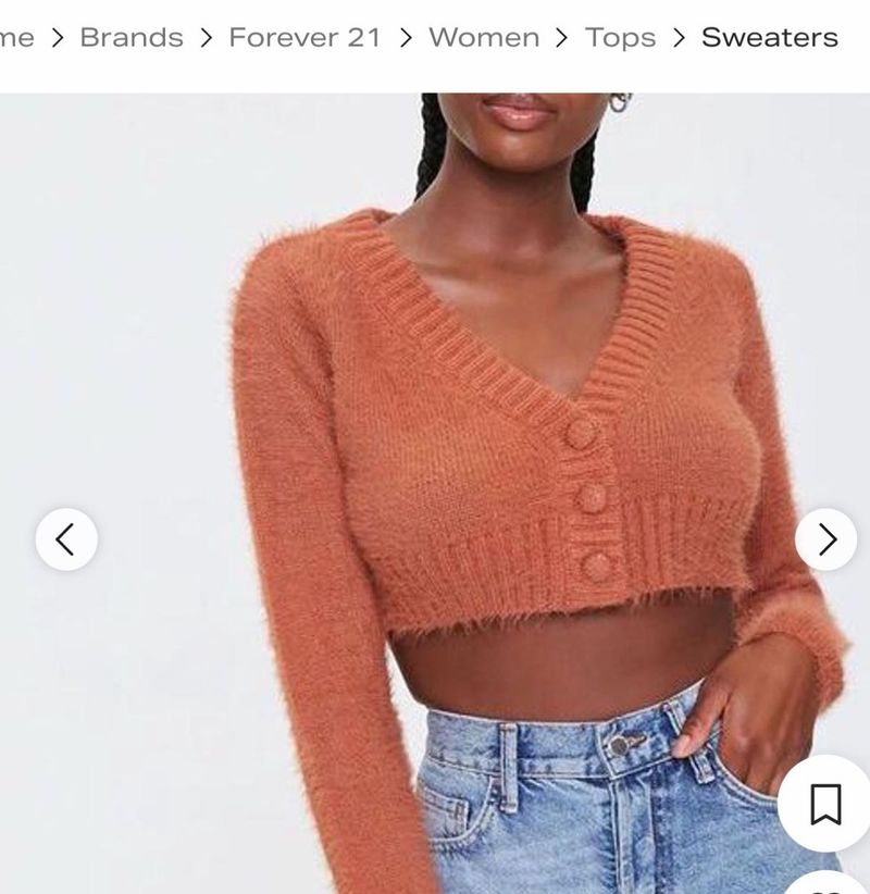 Forever 21 Cropped Cardigan
