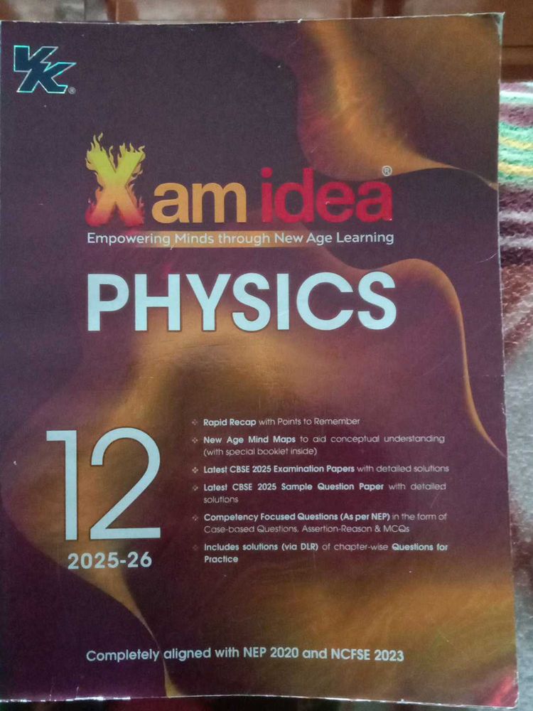 Exam Idea Physics Class 12 Book 2025-26