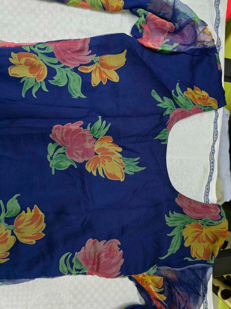 Floral Print Kurta