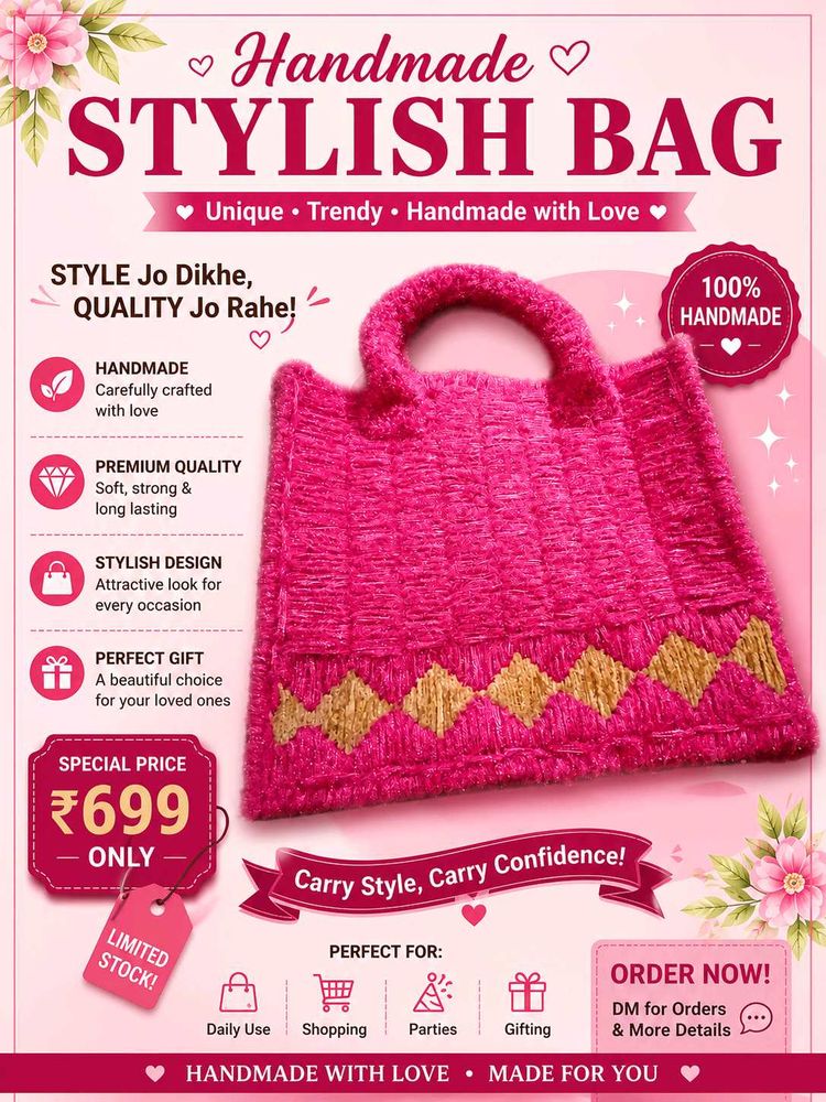 crochet canvas bag