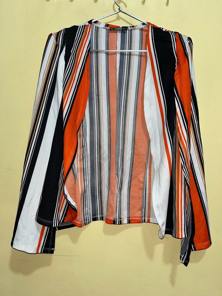 Tri Colour Outer Shrug
