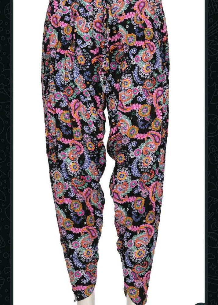 Vibrant Paisley Print Palazzo Pants