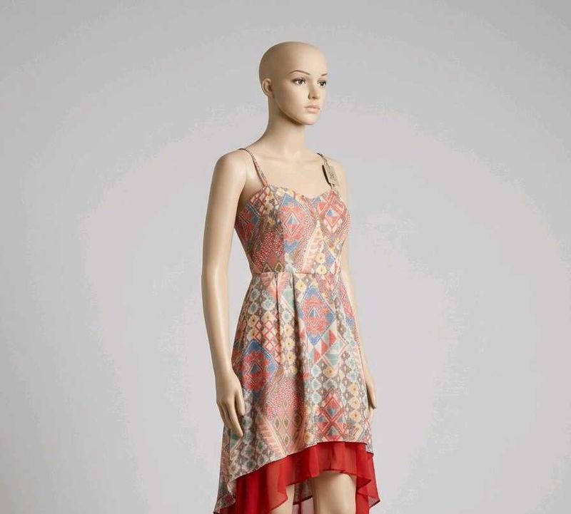 Boho Print Hi-Low Dress