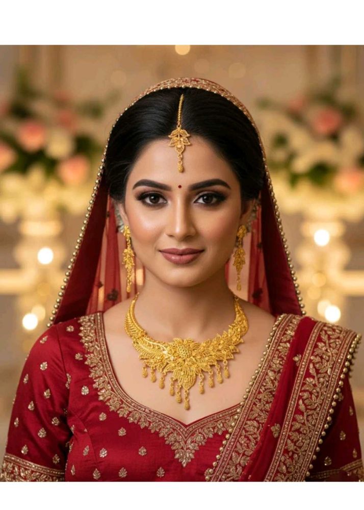 Exquisite Gold Bridal Jewellery Set