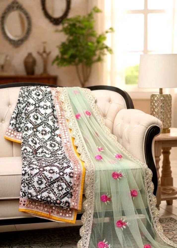 Embroidered Dupatta ✨💚🖤