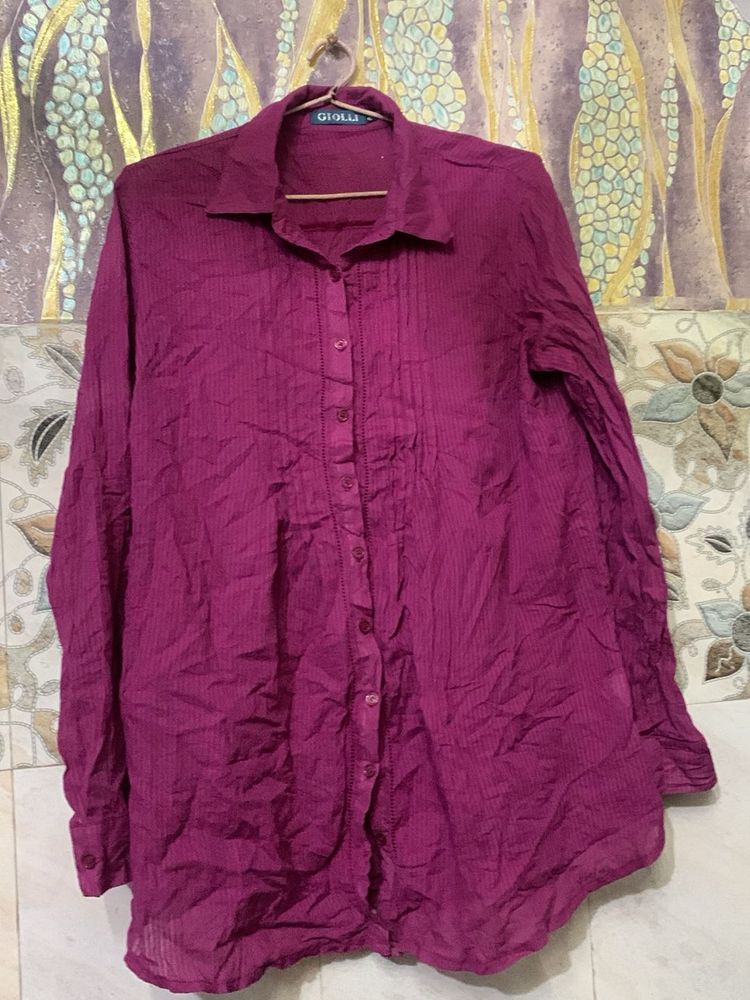 Elegant Magenta Blouse