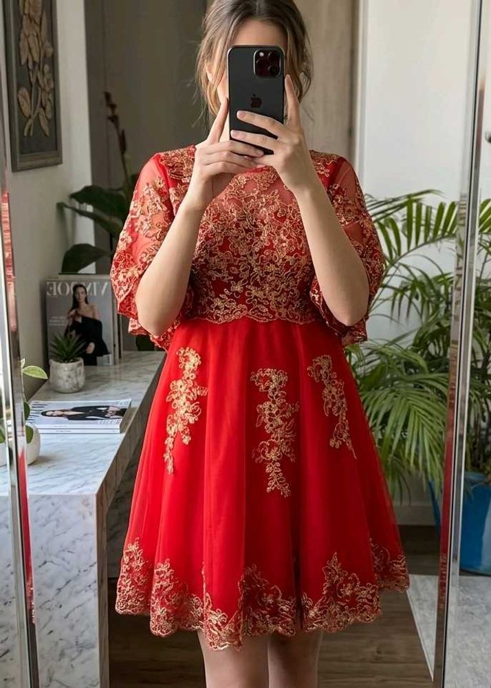 Red dress