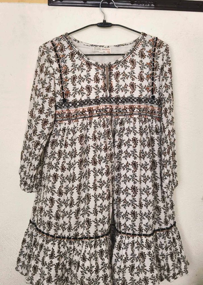 Boho Print Tunic Dress
