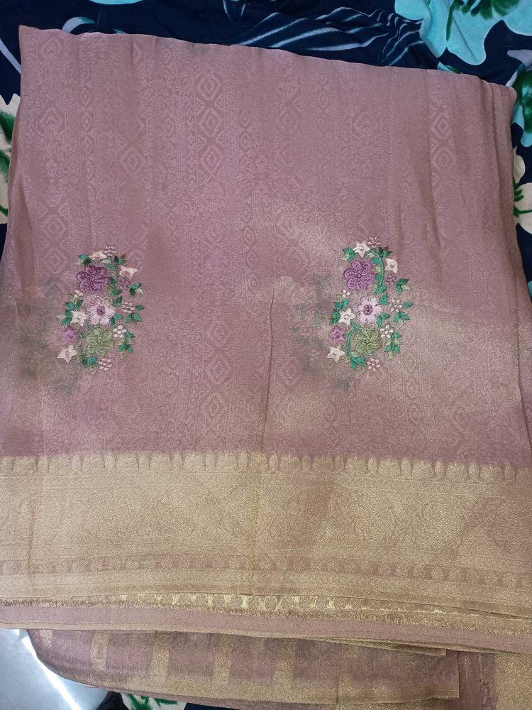 Embroidered Sari