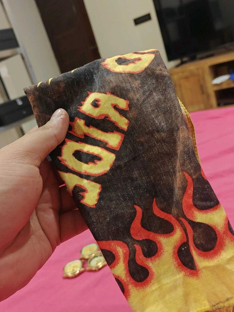 Flame Print bandana