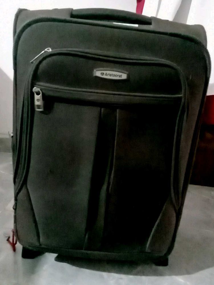 Aristocrat Black Large Travel Suitcase
