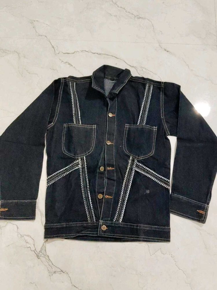 Men's Dark Wash Denim Jacket