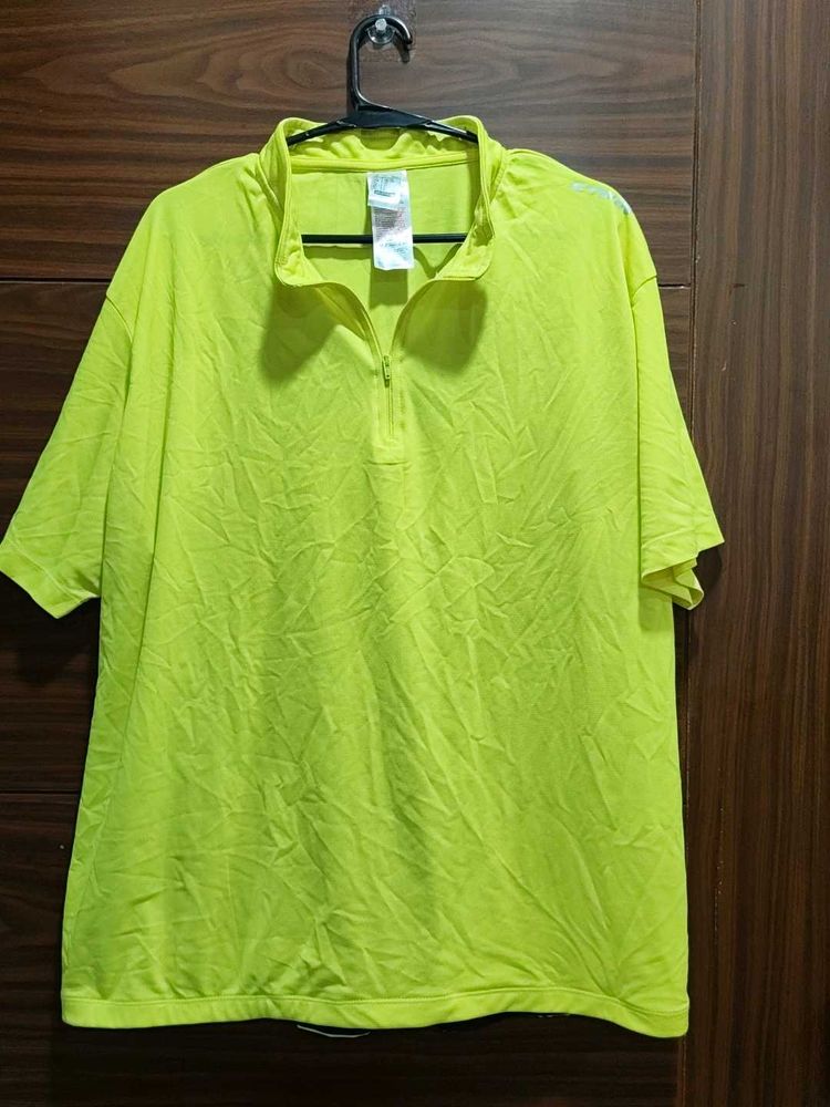 Bright Neon Quarter Zip Shirt