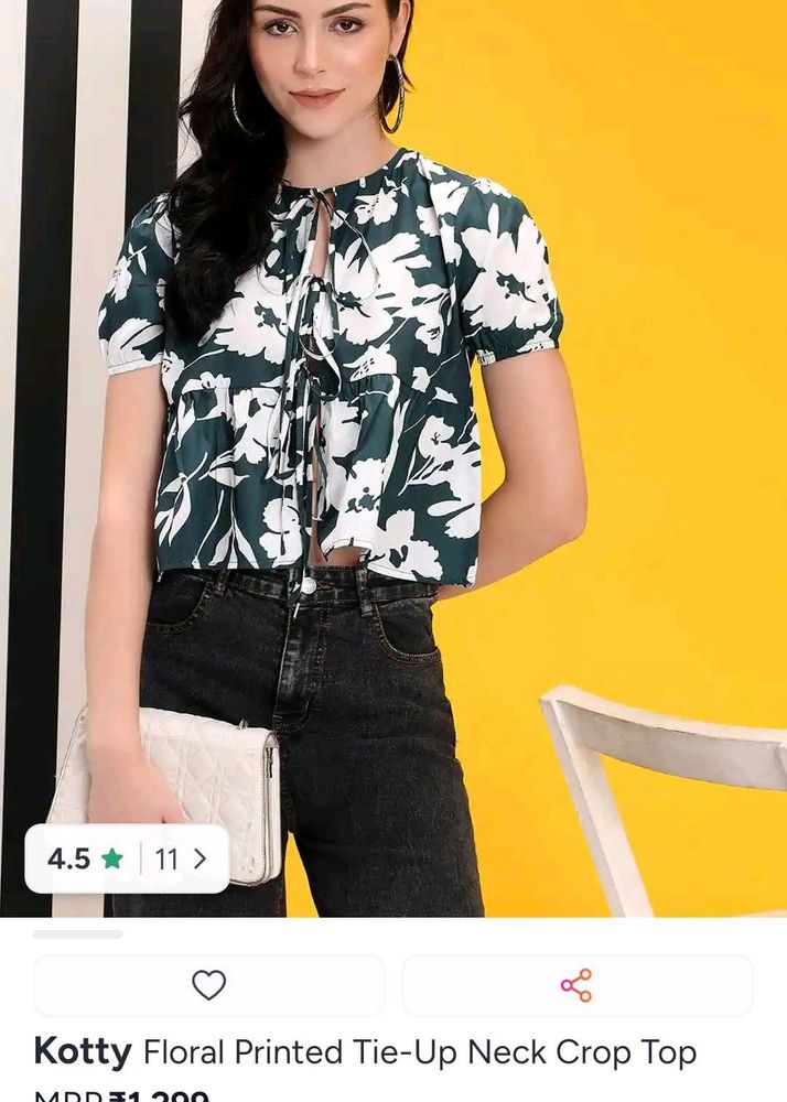 Floral Print Puff Sleeve Top