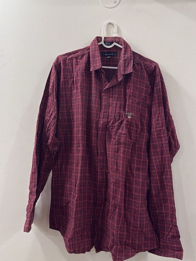 GANT Plaid Long Sleeve Shirt
