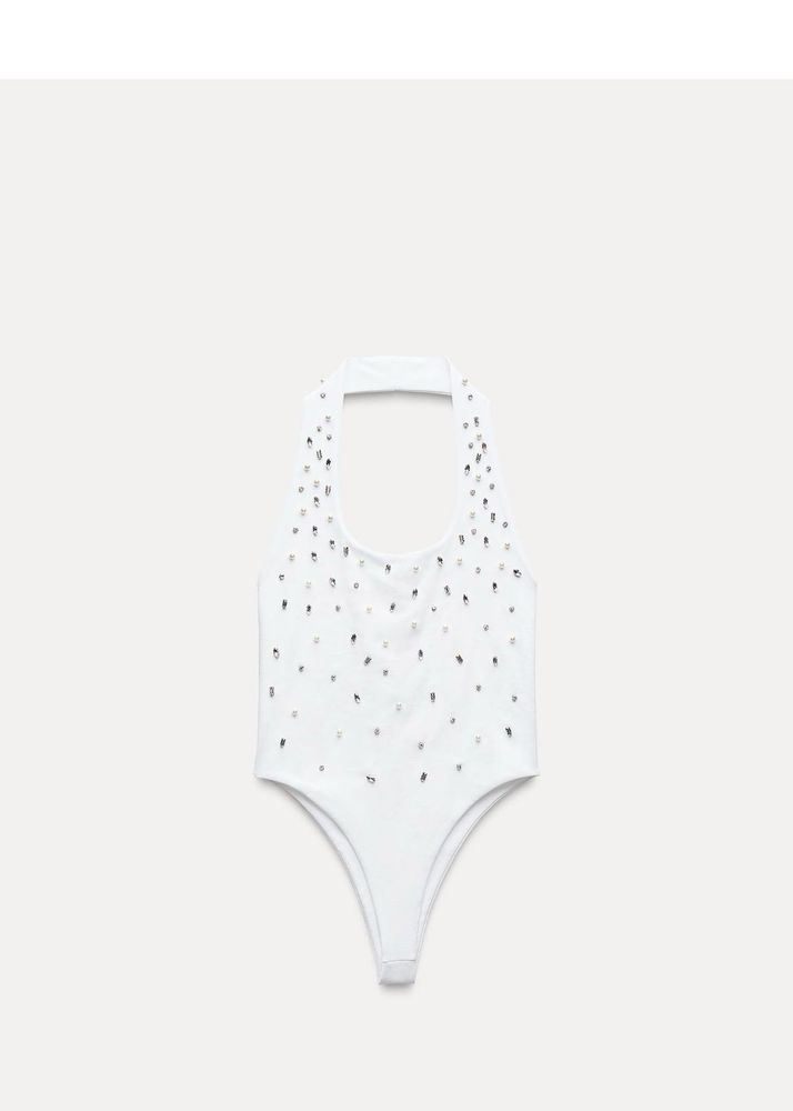 Sparkling Halter Neck Bodysuit