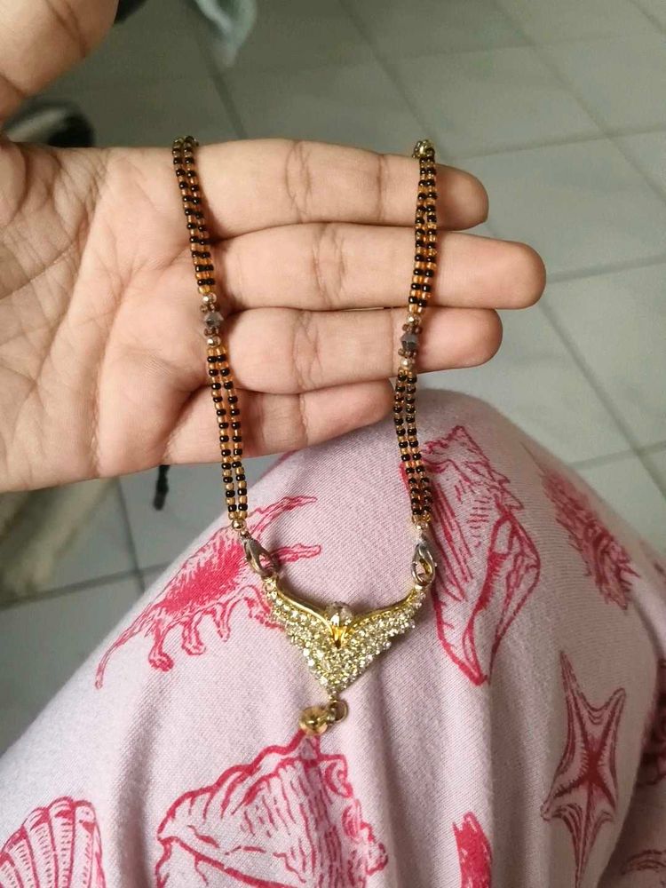 Elegant Mangalsutra with CZ Stones