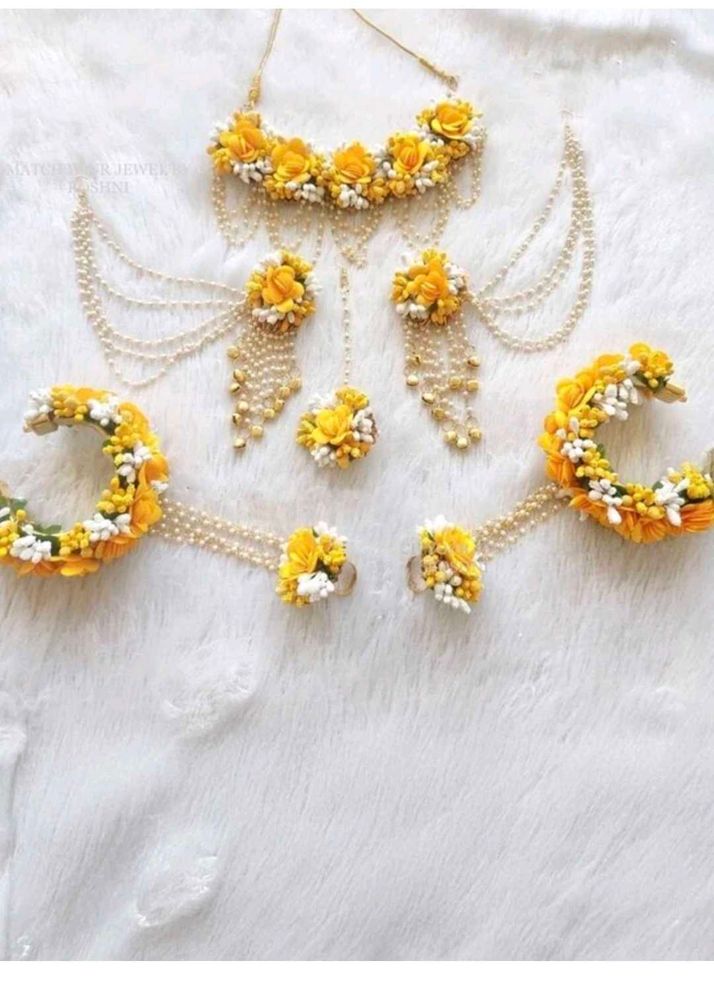 Floral Jewellery Haldi Set