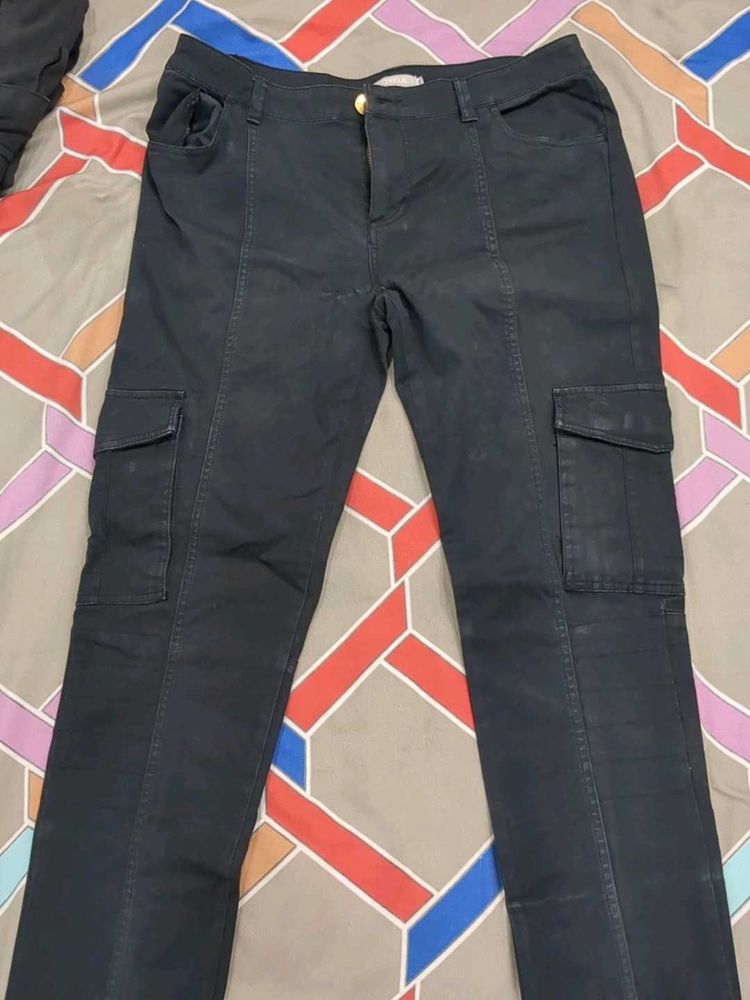 Stylish Black Cargo Pants