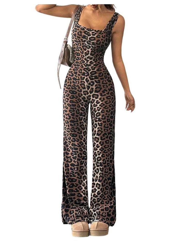 Leopard Print Jumpsuit