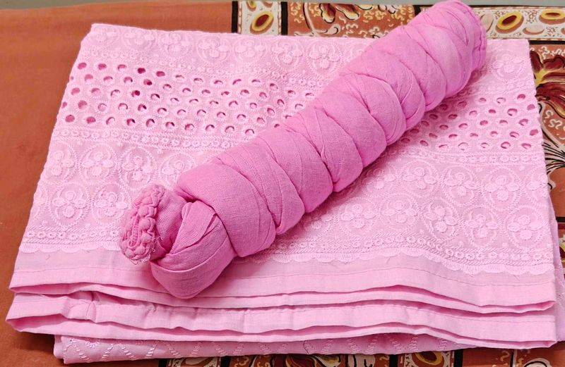 Elegant Pink Chikankari plazzo