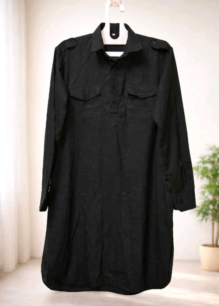 Classic Black Tunic Shirt