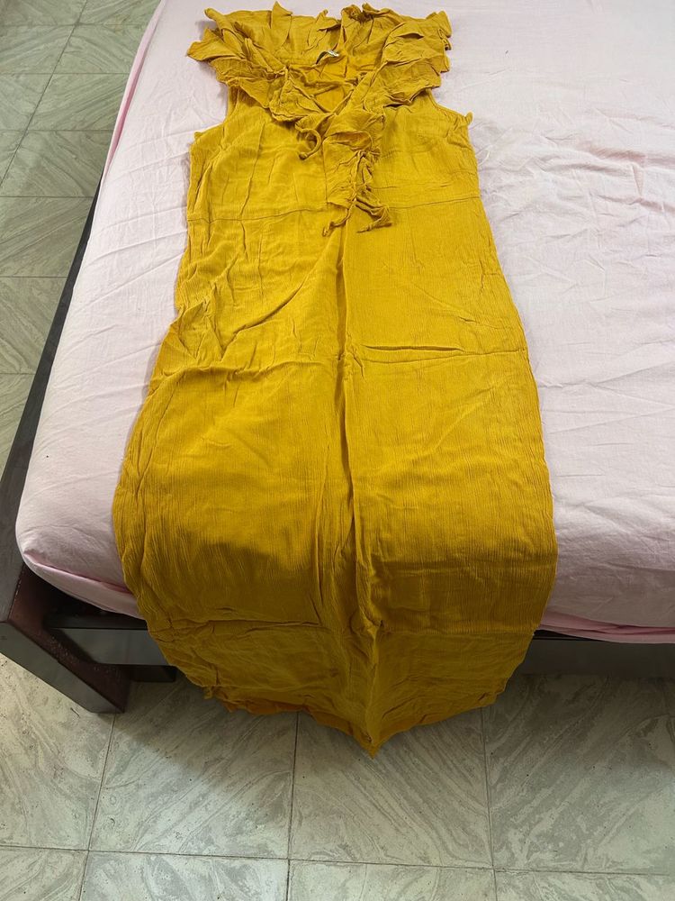 Yellow Ruffled Dress