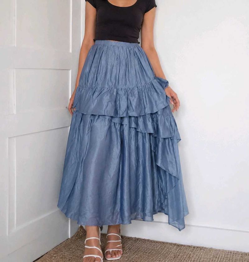 Boho Tiered Maxi Skirt