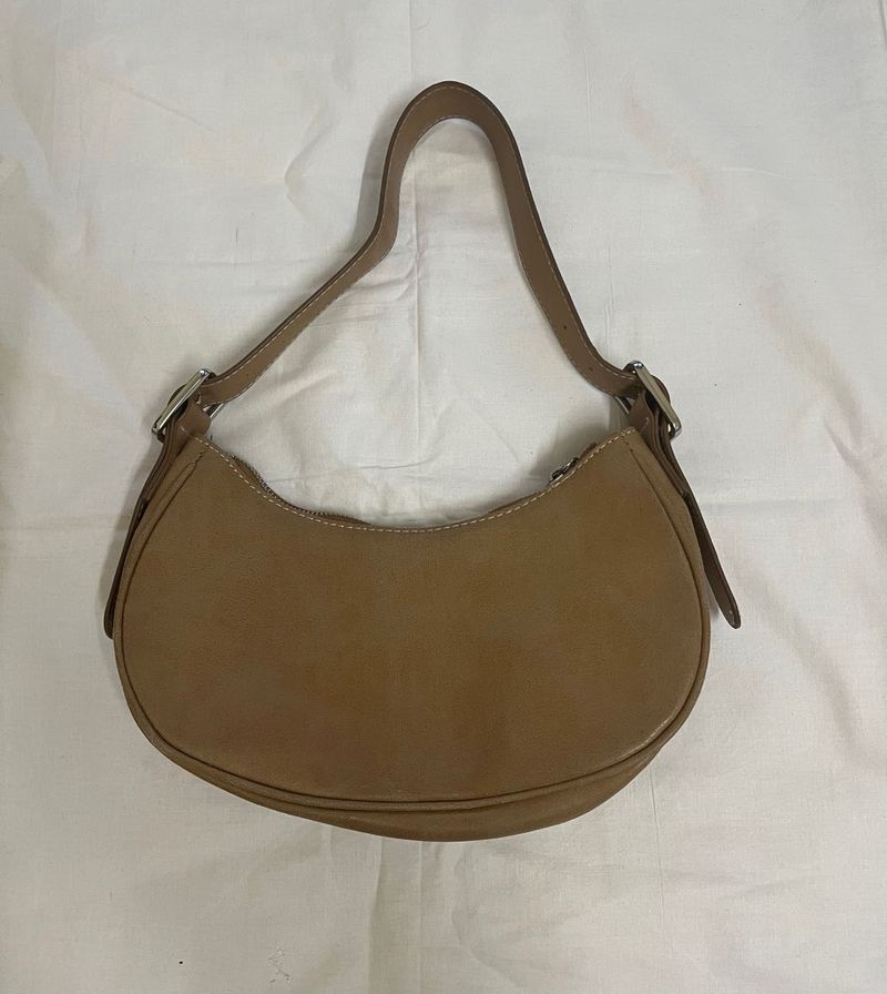Tan Leather Shoulder Bag