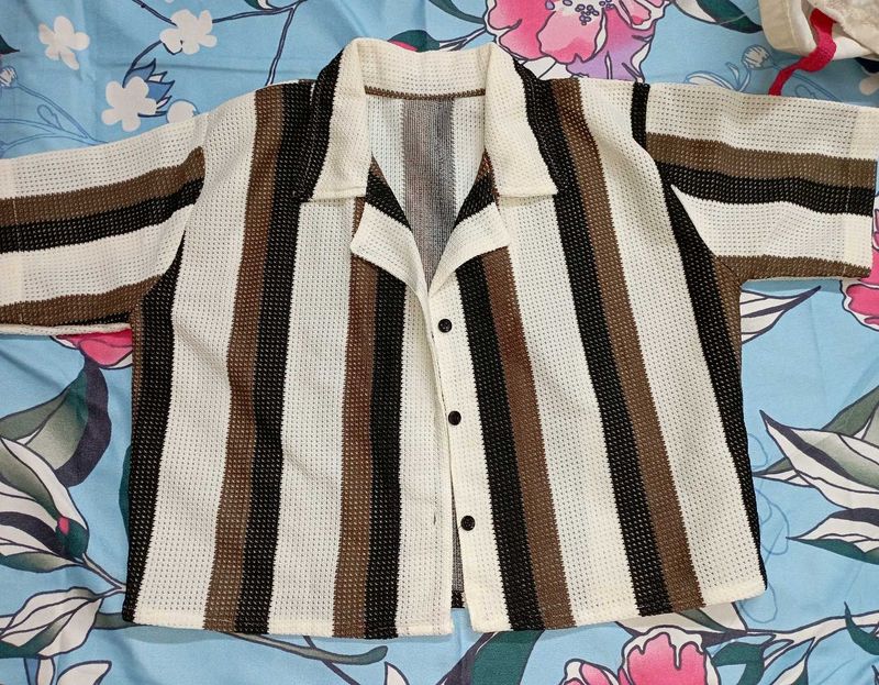 Striped Button-Up Shirt 👕