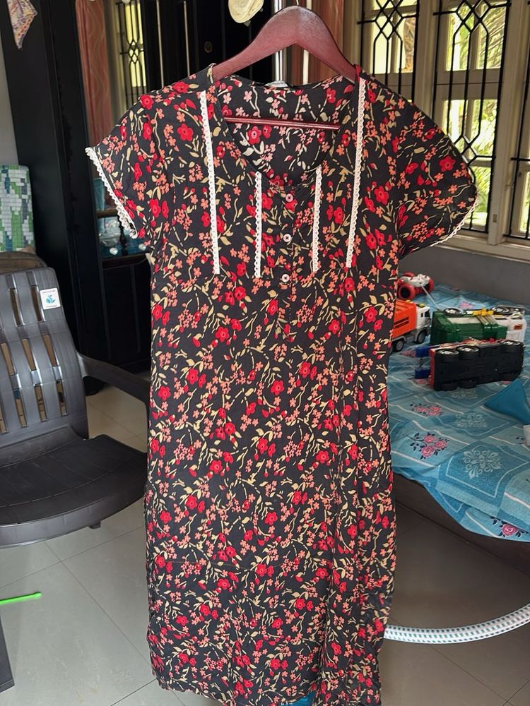 Floral Print Nightgown