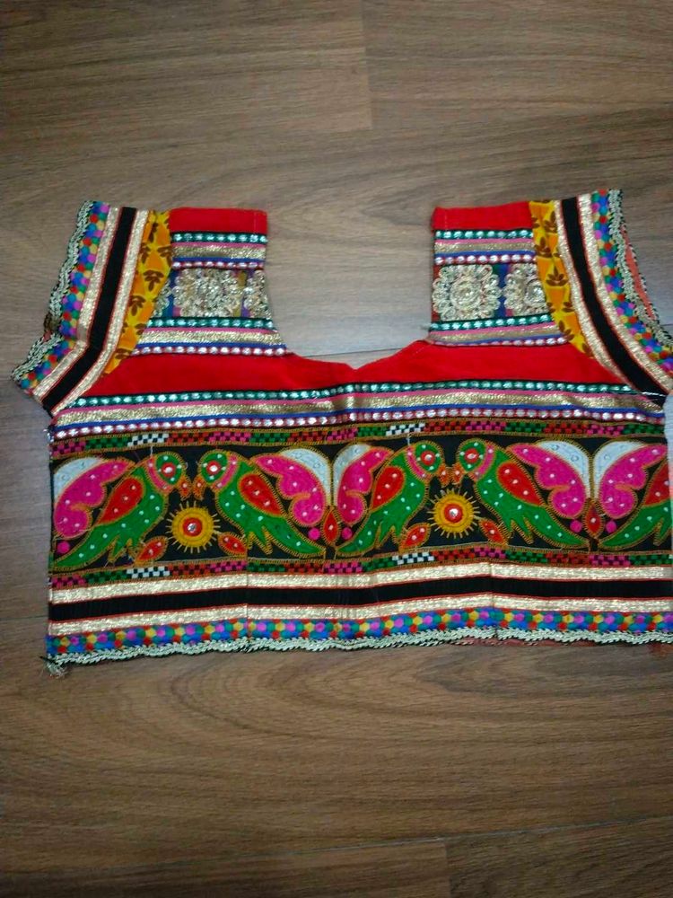 Embroidered Ethnic Blouse (semi stitched)