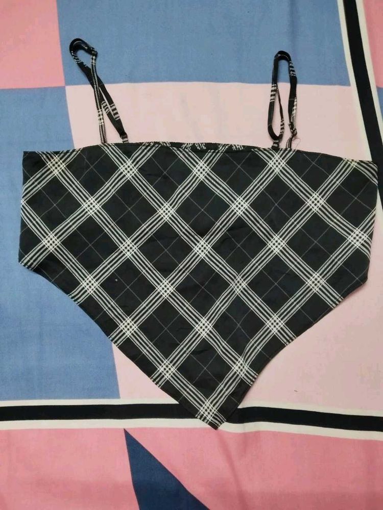 Plaid Cami Y2K Top