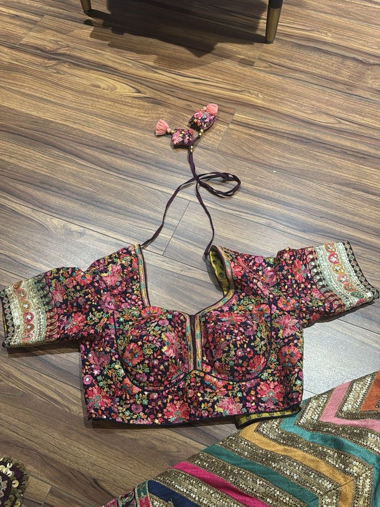 Floral Embroidered Indian Blouse