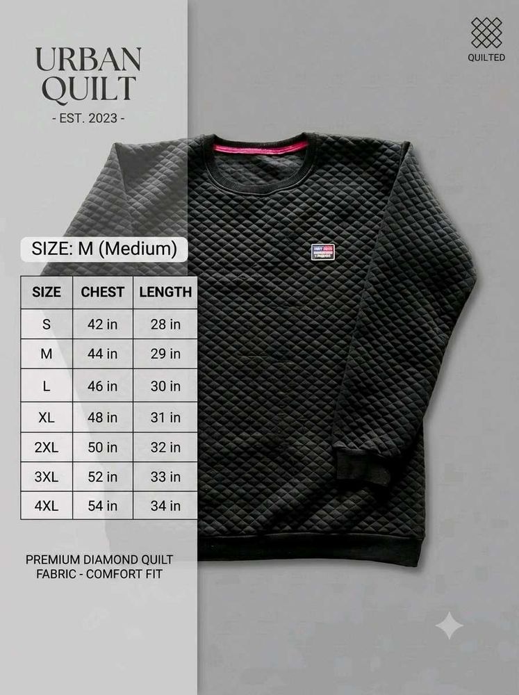 Urban Quilt Diamond Quilted Sweatshirt