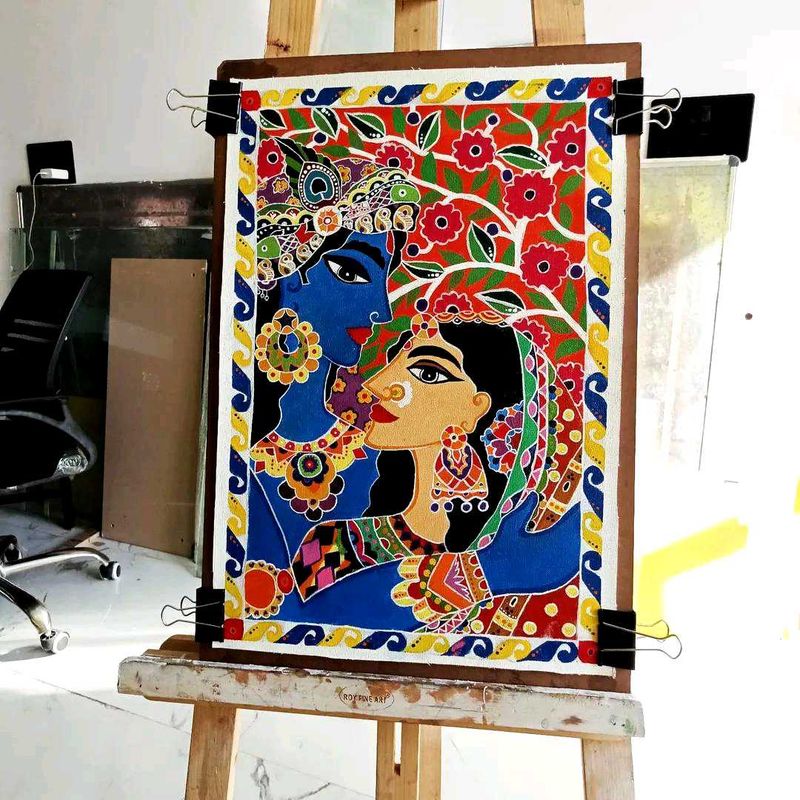 Krishna Radha Painting