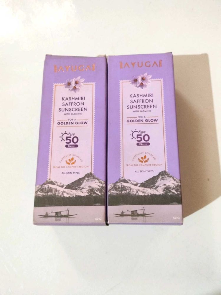 Ayuga Kashmiri Saffron Sunscreen ~ Pack Of 2