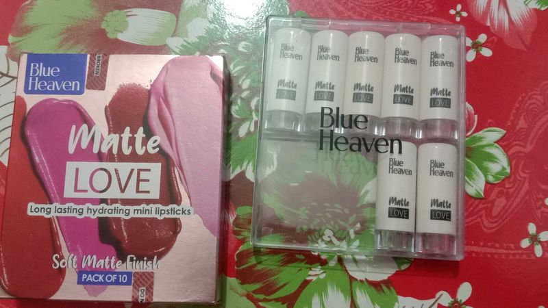 Blue Heaven Matte Love Mini Lipstick Set