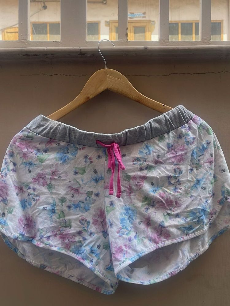 Floral Print Sleep Shorts