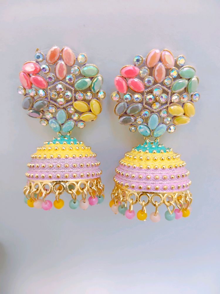 Multicolour Jhumki For Girls/Women