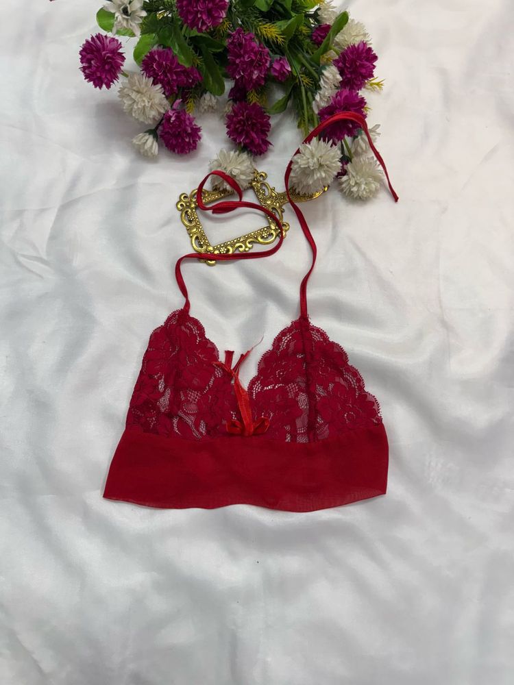 Red Brallate Top