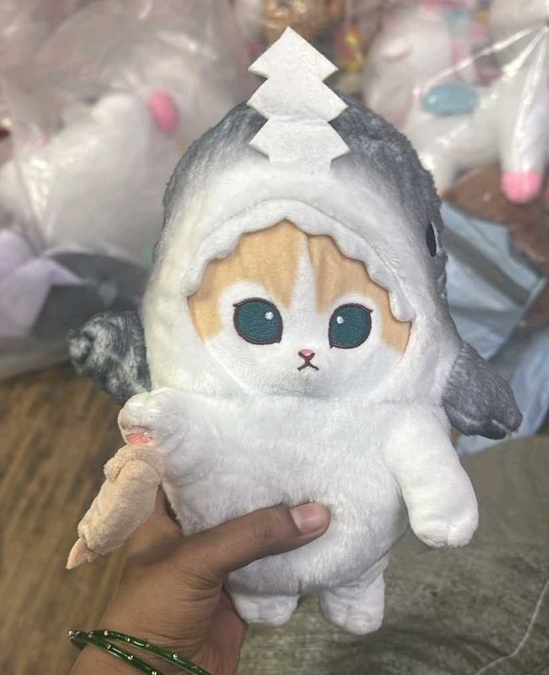 Cute Cat Shark Plush Toy