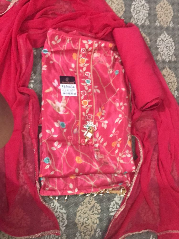 Beautiful Pink suit with Dupatta