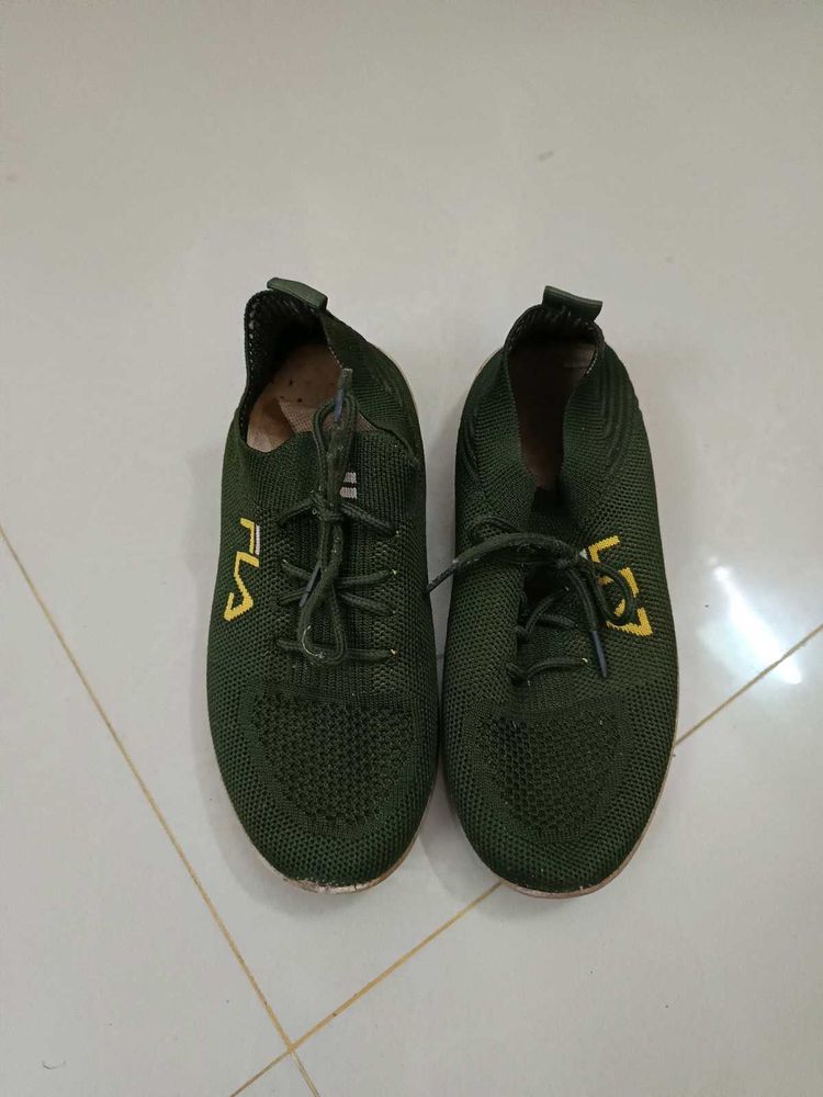 Fila Green Knit Sneakers