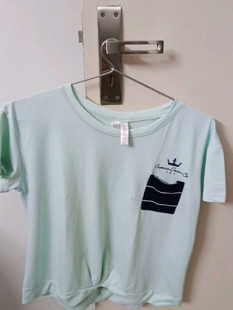 Cute Light Blue Top