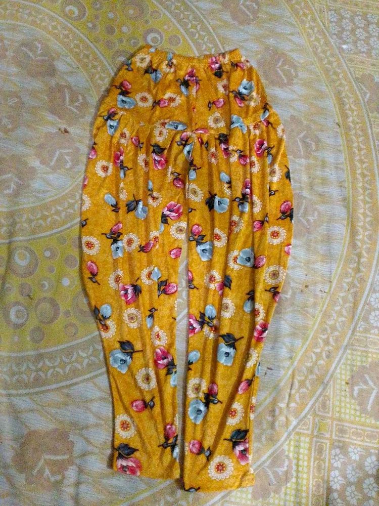 Vibrant Floral Print Salwars