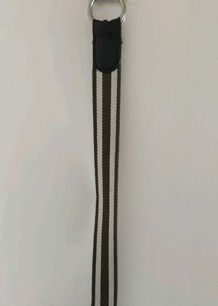 Striped Canvas Belt