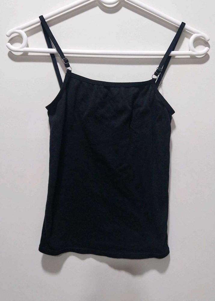 Black Spaghetti Strap Tank Top