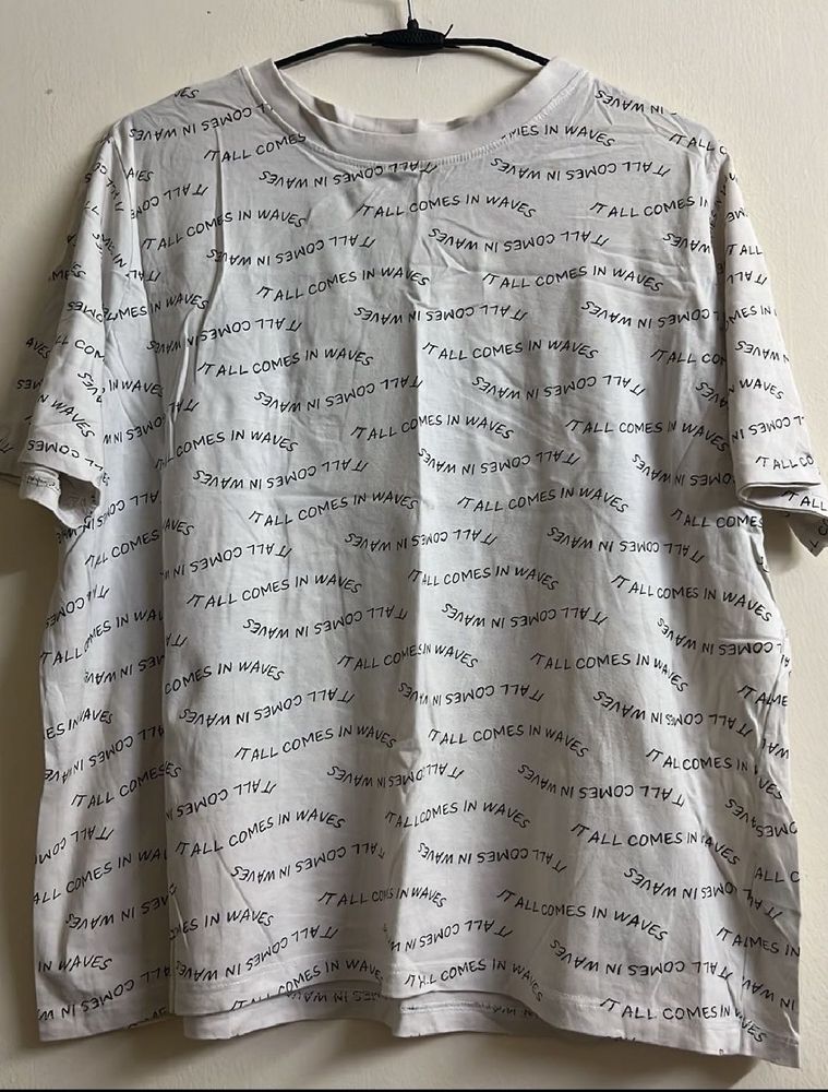 White Graphic Print T-Shirt