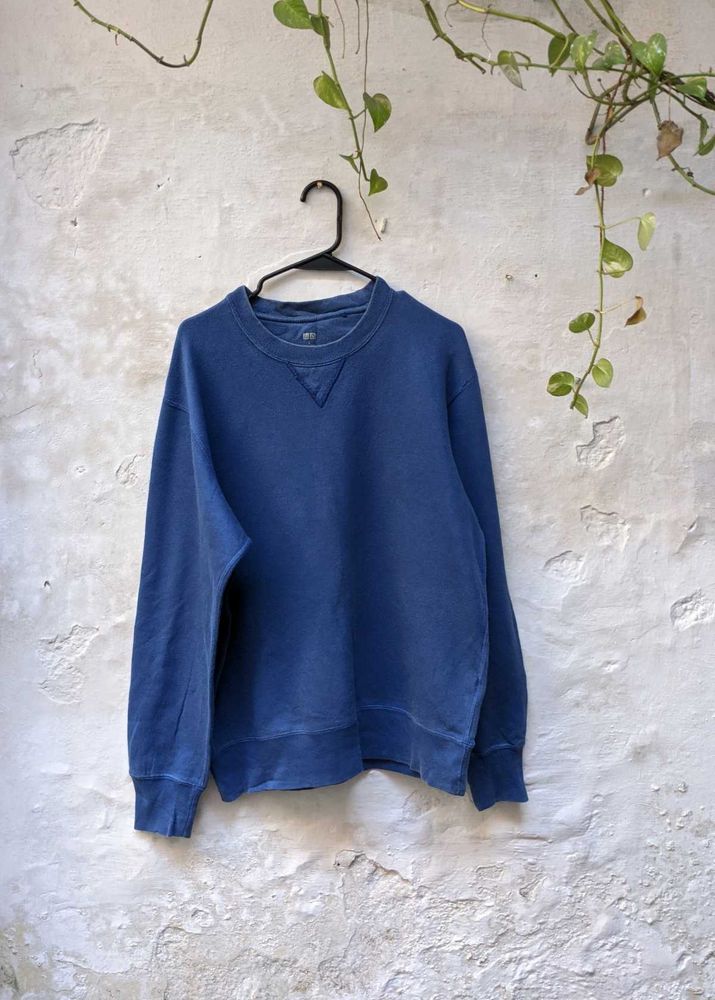 Blue Crew Neck Sweatshirt